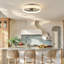Ventilateur de plafond avec abat-jour en tissu avec télécommande
