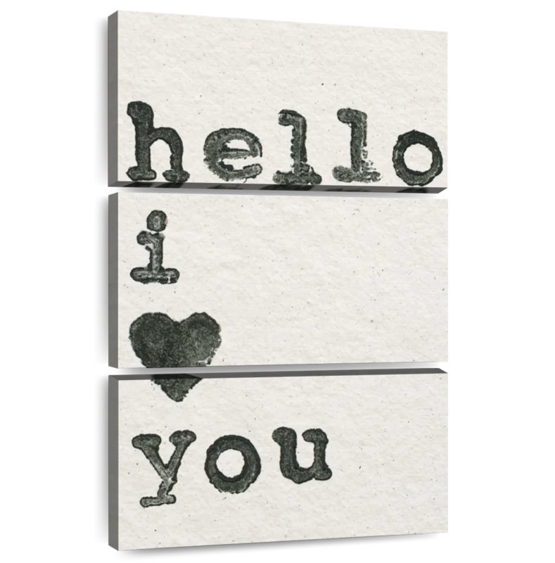 Tergel Hello I Love You, 32" H x 20" W