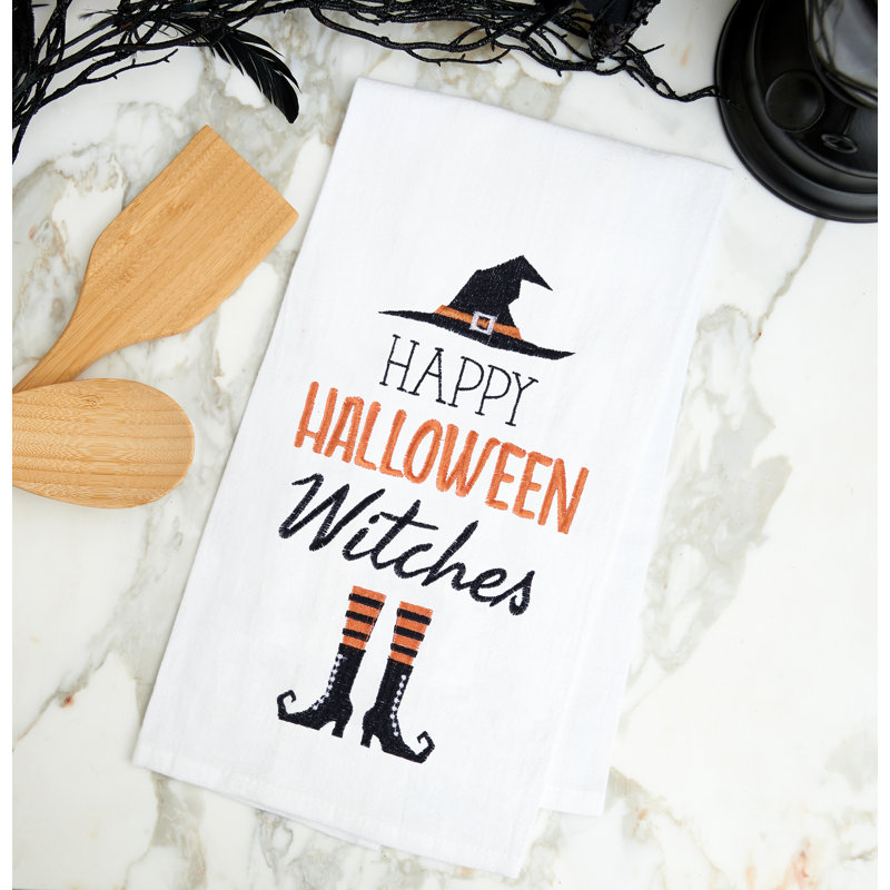 Torchon de cuisine Happy Halloween Witches