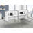 Office Cubicle, 48"l, Desk, Work, Commercial Grade, Laminate, Metal, Contemporary, Modern-103237447