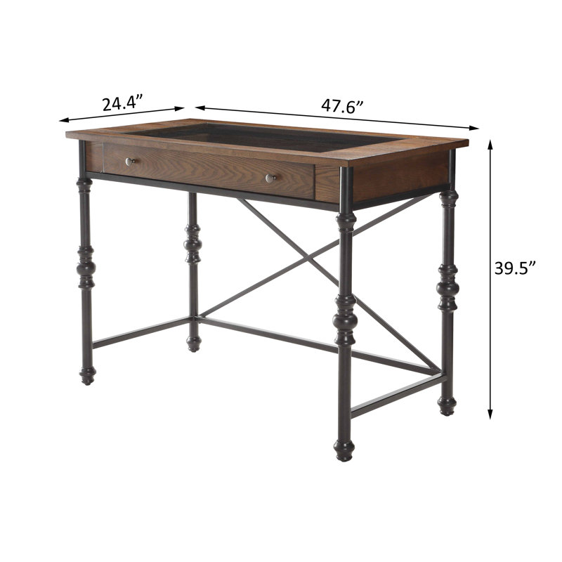 Table rectangulaire à hauteur de comptoir avec rangement Kalissa
