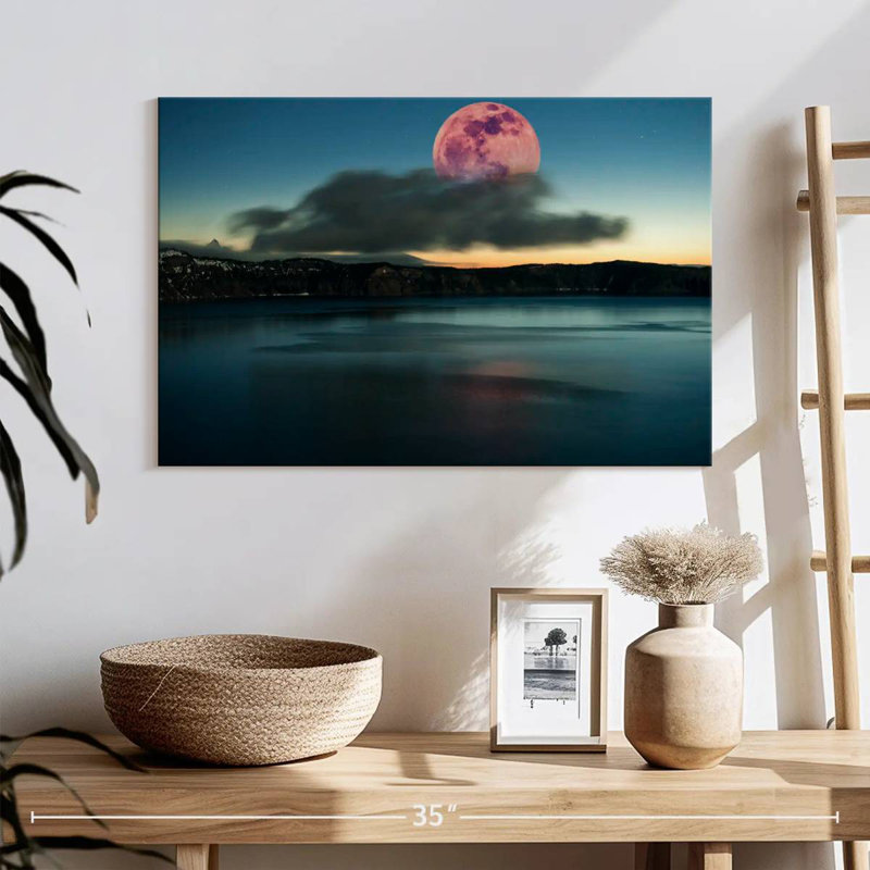 Alvord Crater Lake Supermoon, H 16 po x l 24 po