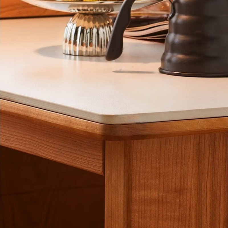 Simple and Retro Retractable Design Dining Table