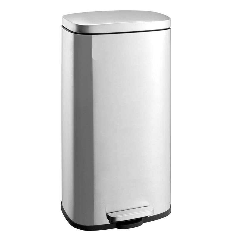 Creon Stainless Steel Step On Kitchen Trash Can - 30L
