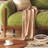 Mid-Century Modern Green Velvet Sofa