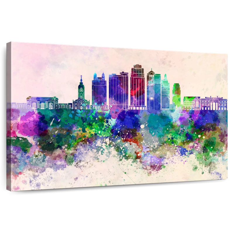 Kansas City, 24" H x 36" W