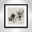 «Frony Black Florals I» par Isabelle Z - peinture encadrée-69271009-69271008