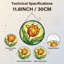 Panneau de vitrail 12 "H Tulip Flower-1770094835