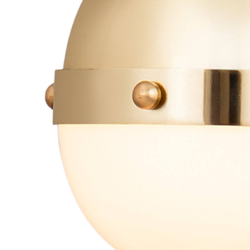 Harmelin 7'' Wide 1-Light Mini Pendant - Satin Brass, Brass