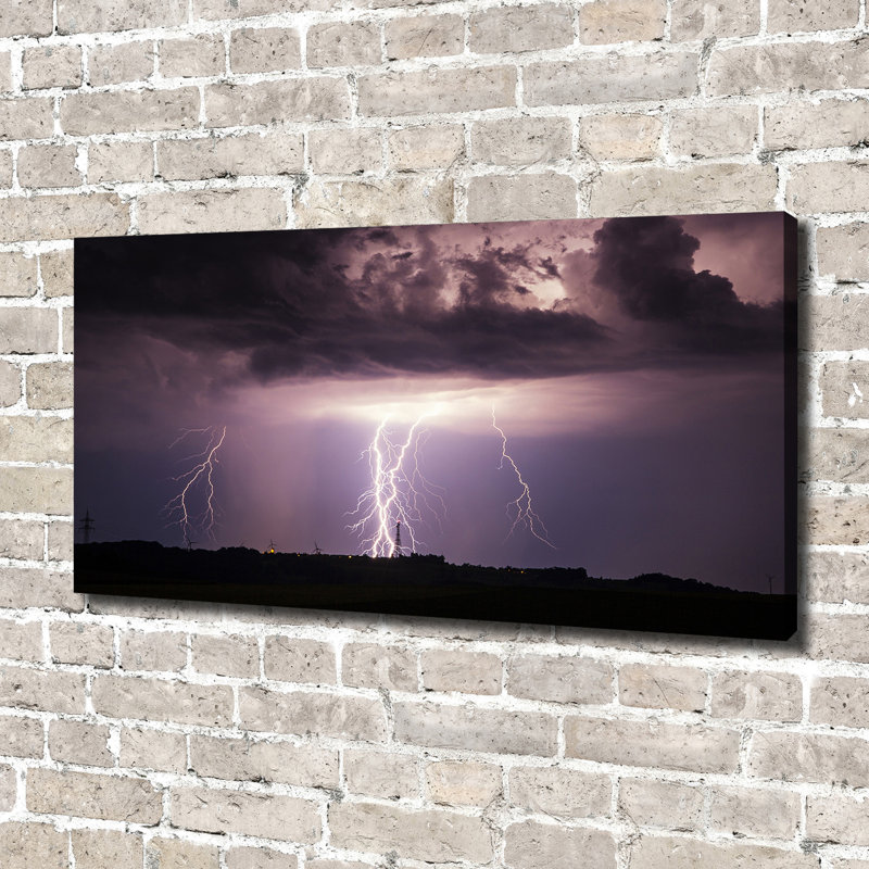 Thunderstorm - No Frame Print on Canvas