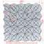 Random Sized Marble Grid Mosaic Wall & Floor Tile