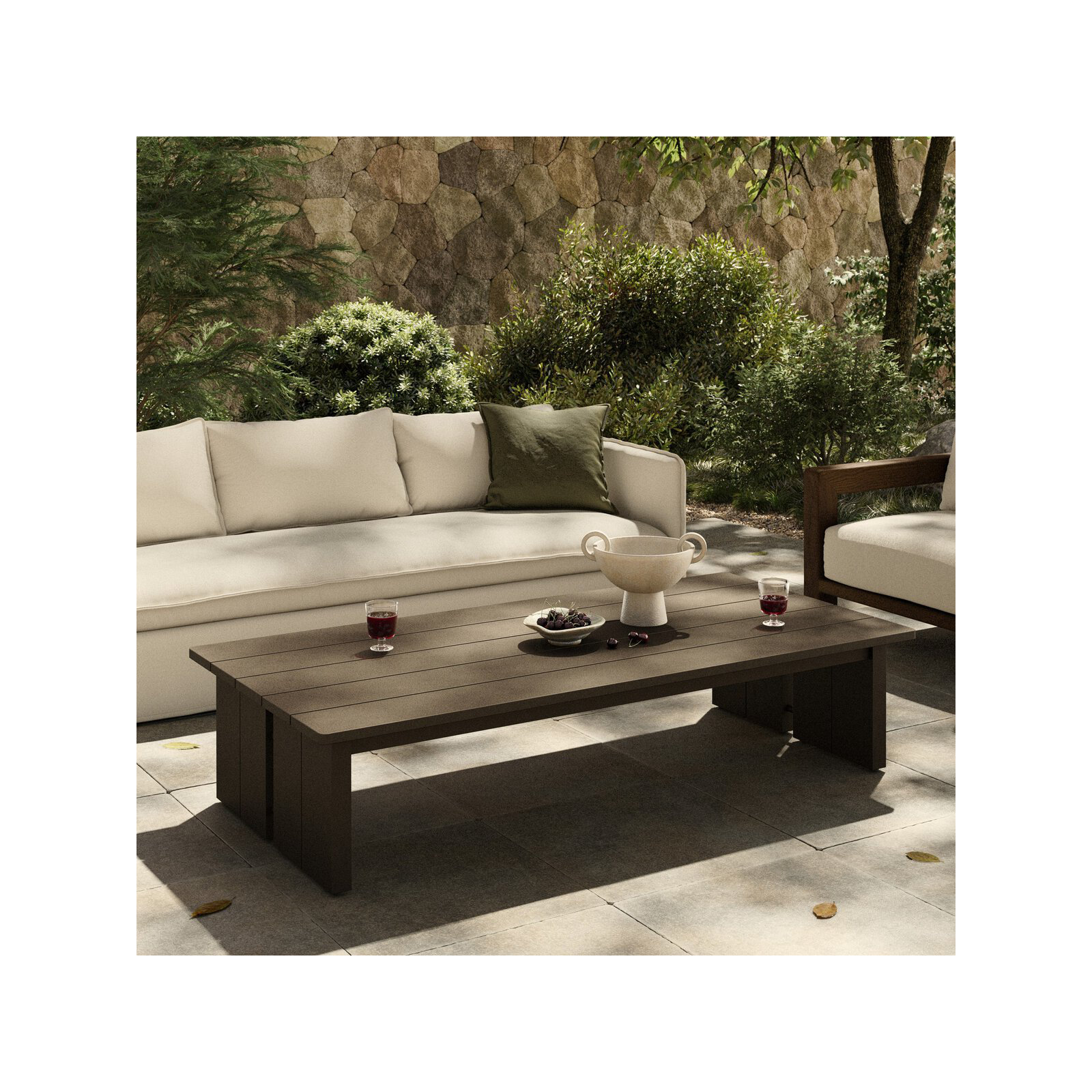 70'' Aluminum Outdoor Coffee Table