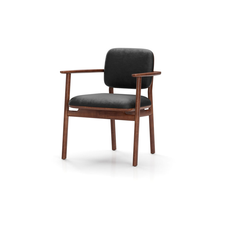 Fauteuil Marea, Noyer naturel, Noir Bellagio 2 7925