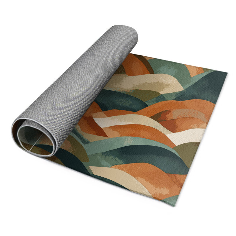 Tapis intérieur et extérieur Woodland Waves, Rectangle 4pi x 6 pi