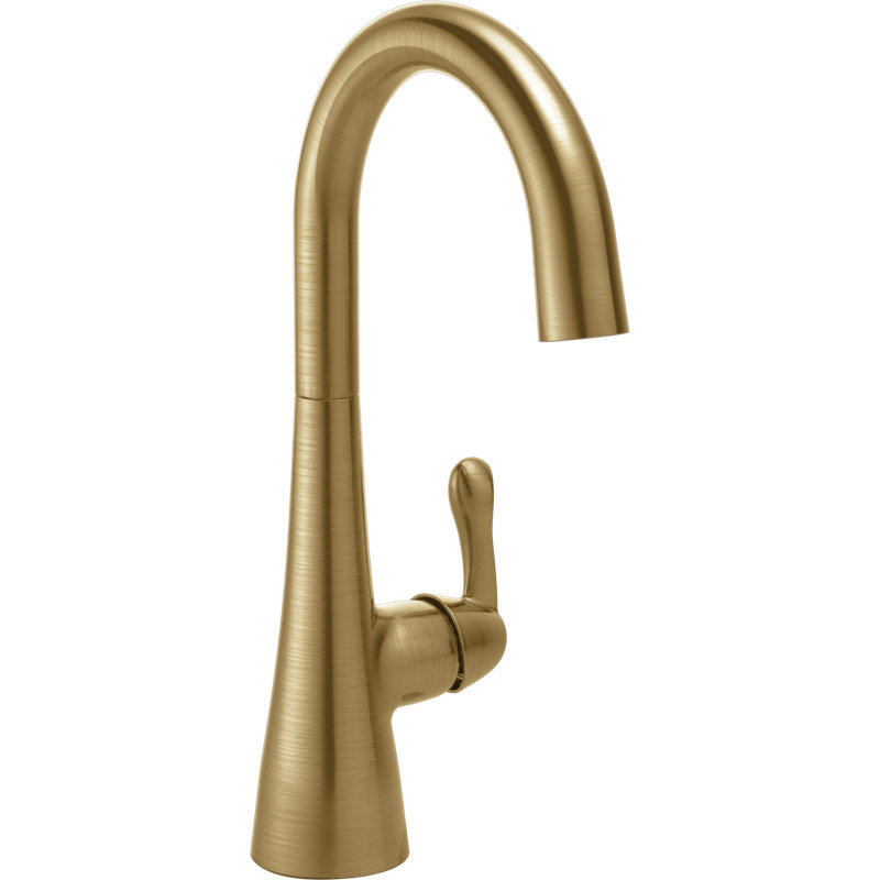 Transitional Single Handle Bar Faucet, Brilliance Champagne Bronze