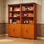 Grandes bibliothèques avec rangement, tablettes ajustables en bois aggloméré pour une maison moderne