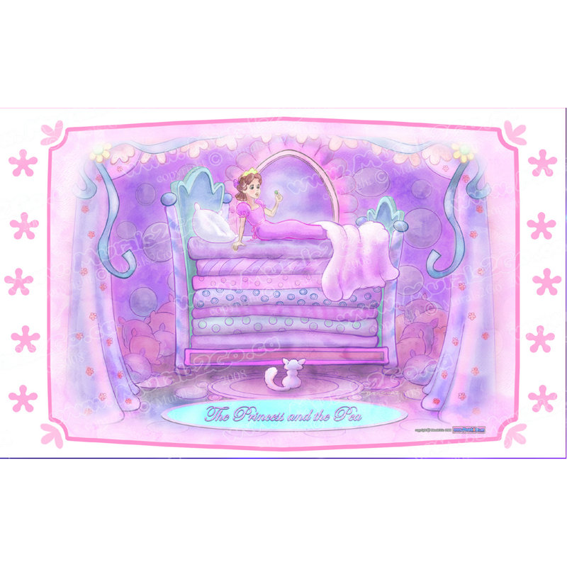 Adhésif décoratif princesse pois, H 15 po x l 24 po