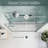 32-36 in. W x 72 in. H Framed Pivot Shower Door with 1/4 in. (6mm) Tempered Clear Glass-114500377