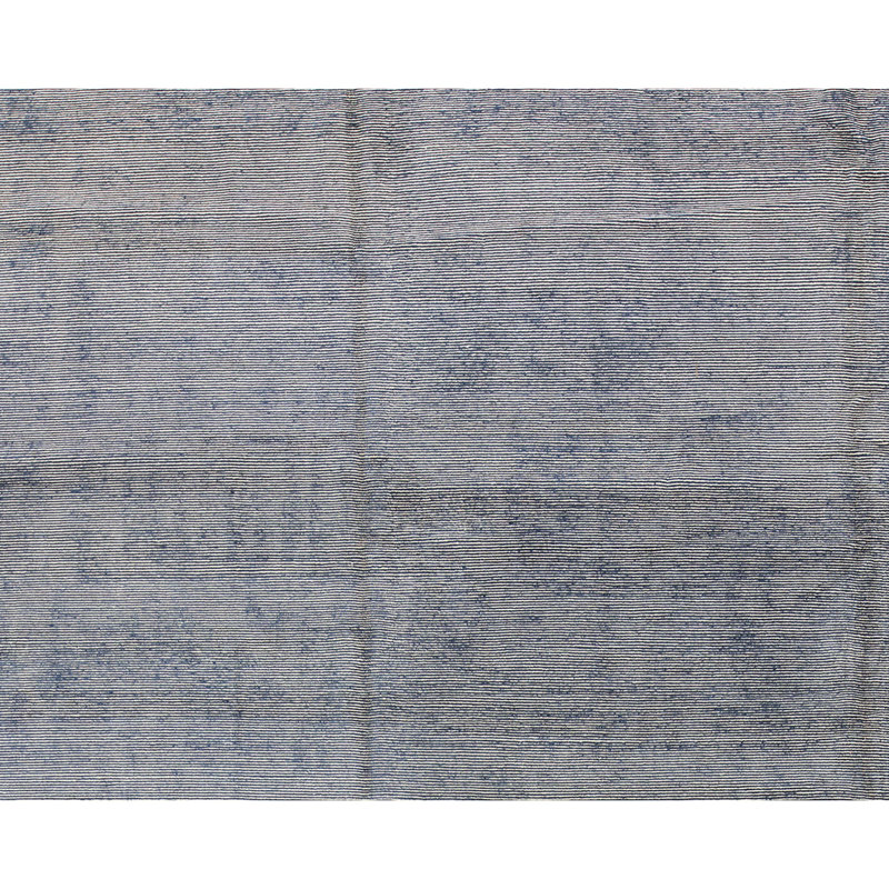Hand-Knotted High-Quality Dark Blue Area Rug
