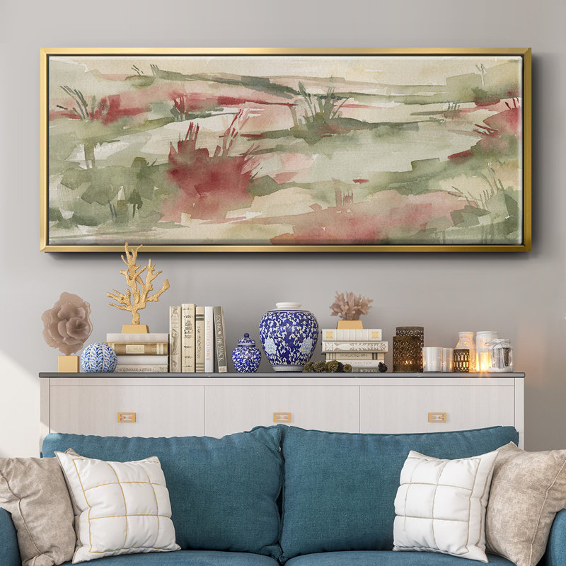 Rust Grasslands II- Framed Canvas