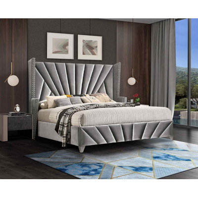 Upholstered Velvet Bed