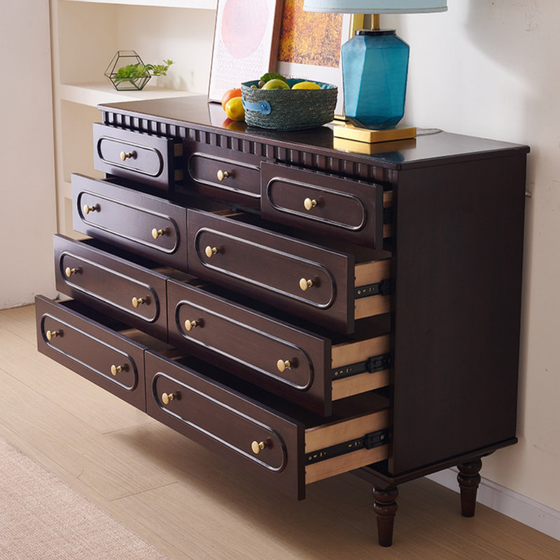Commode d'appoint en bois massif Retro Simple