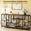 Table d'appoint attrayante, canapé rustique, console