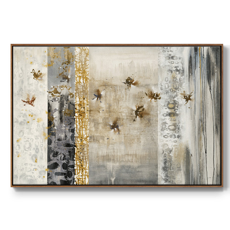 Farfalla Luster, reproduction d'art sur toile, H 27 po x l 41 po x P 2 po, Noyer
