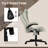 6 Point Vibrating Massage Office Chair With Heat, Microfiber High Back Executive Office Chair With Reclining Backrest, Padded Armrests And Remote-837023932