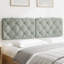Tête de lit vidaXL Velours gris clair 152 cm Piran-2102021371-2102021374