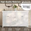 Meuble-lavabo moderne 60 po avec 3 lavabos en résine et 3 portes Haverhill