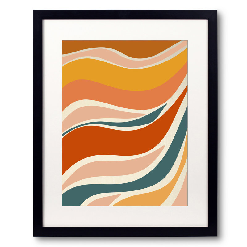 Sun Ray Print by Alicia Bock, Black Framed Paper, 20" H x 16" W