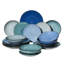 Service de table en grès de 18 pièces Thurantowa, bleu assorti, service pour 6-1881098563-1936356076