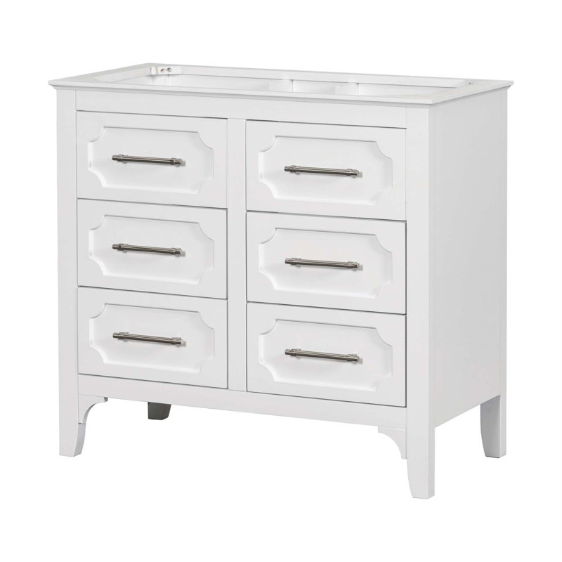 Ensemble de meuble-lavabo autoportant avec quatre tiroirs, ensemble de meuble-lavabo autoportant avec quatre tiroirs Kirkpatrick