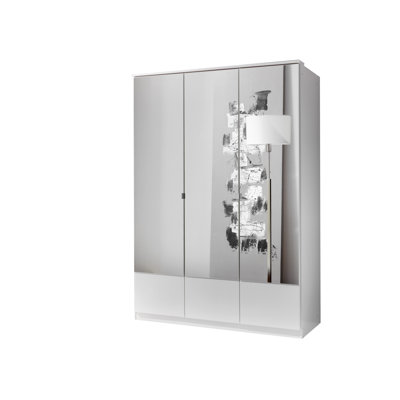 Nardin 3 Door Manufactured Wood Wardrobe