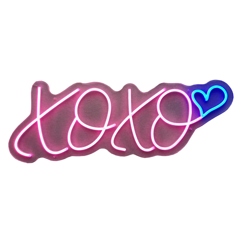 Enseigne néon Xoxo - 28 po x 10 po