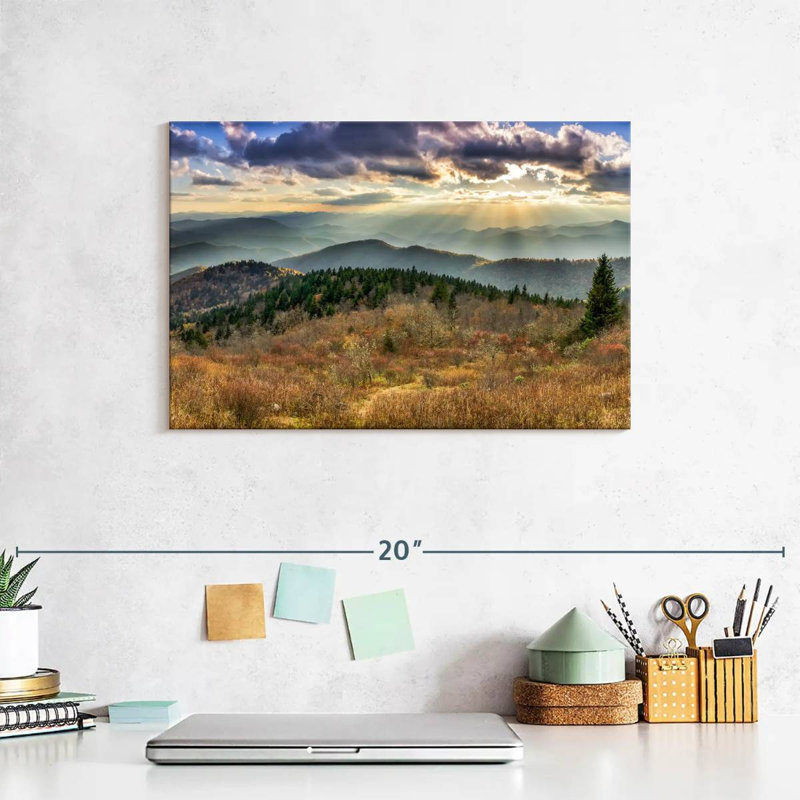 «Great Smoky Mountains National Park», reproduction sur toile, H 8 po x l 12 po x P 1 po
