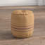Pouf rond rayé 18 po Dejahnay