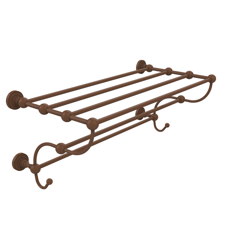 Marchmont Metal Bracket Shelf, Antique Bronze, 12" H x 24" W x 14" D