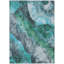 Tapis bleu sarcelle lavable à la machine intérieur / extérieur Xhevrie-1853801833