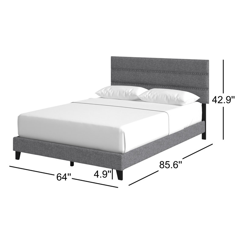 Bedias Upholstered Platform Storage Bed, Queen