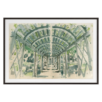 Garden Terrace Print by PC Ngo
