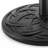 Wykisha 18" 27 lbs Round Resin Umbrella Base Stand Market Parasol Holder with Beautiful Decorative Pattern & Easy Setup, for Φ1.5" Pole, for Lawn, Deck, Backyard, Garden, Bronze