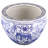Blue And White Porcelain Fishbowl With Elephant Design-1127372358