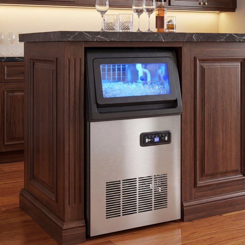 HOMCOM 45 Lb. Daily Production Cube Ice Freestanding Ice Maker