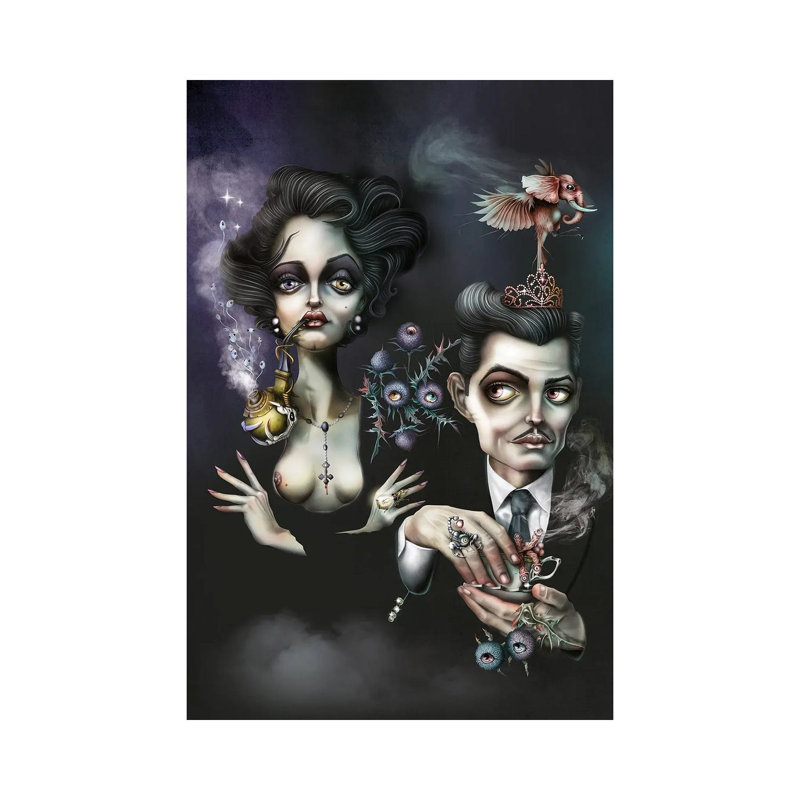"Les bijoux de famille" par Antenor Von khan - impression sur toile tendue, H 18 po x l 12 po x P 1,5 po