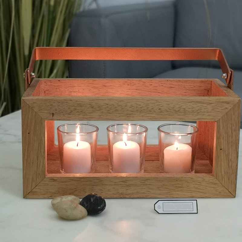 2.6'' H Glass Tabletop Votive Holder