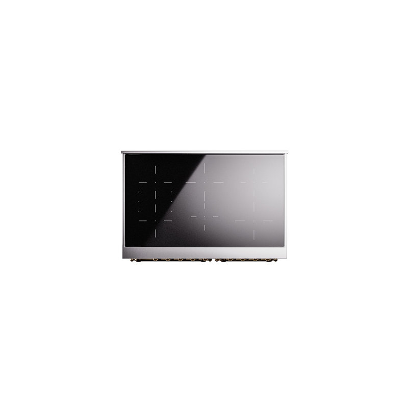 ILVE Nostalgie II 40 in Induction Range, White/Bronze