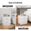 Demonica 45cm W Steel Bedside Table