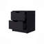 Classic Bedroom Elegant Nightstand 2-Drawers Bed Side Table Plywood
